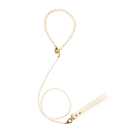 Перлинний нашийник з повідцем LOCKINK Pearl Collar & Leash Set - фото №2