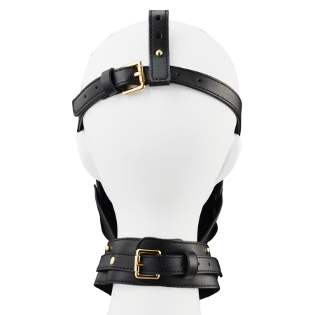 Маска-збруя для орального сексу з повідцем LOCKINK SEVANDA Blowjob Head Muzzle with Leash - фото №9