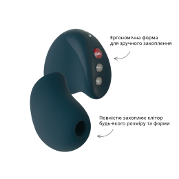 Вакуумний стимулятор Fun Factory MEA velvet green, унікальні режими, функція посторгазм - №5