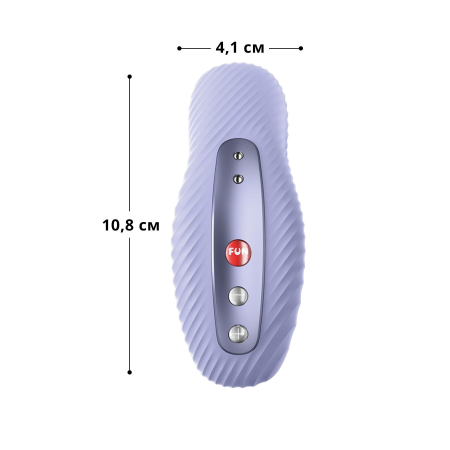 Накладний вібратор Fun Factory LAYA III soft violet, ефект постукування пальцем - фото №2