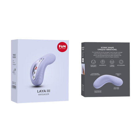 Накладний вібратор Fun Factory LAYA III soft violet, ефект постукування пальцем - фото №11