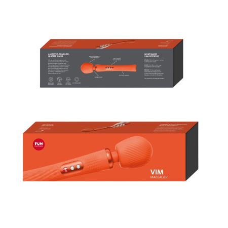 Вібромасажер Fun Factory VIM Vibrating Wand sunrise orange, суперпотужний та легкий, до 6 годин роботи - фото №9