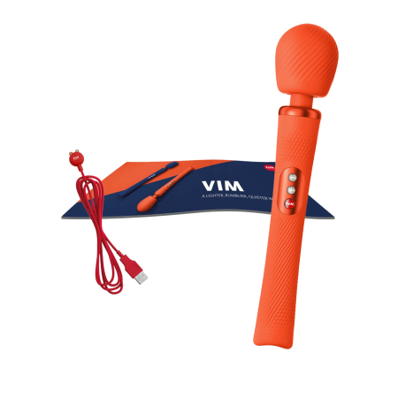 Вібромасажер Fun Factory VIM Vibrating Wand sunrise orange, суперпотужний та легкий, до 6 годин роботи - фото №8