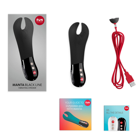 Вібратор для пеніса Fun Factory MANTA black, підходить для парних ігор - фото №5