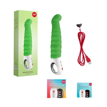 Вібратор точки G Fun Factory PATCHY PAUL fresh green, гнучкий, 12 режимів №7