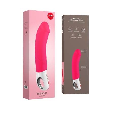 Вібратор для точки G Fun Factory BIG BOSS pink, дуже потужний, 23,5 см - фото №7
