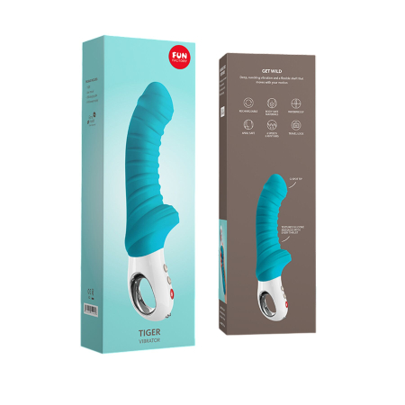 Вібратор для точки G Fun Factory TIGER petrol, ребристий, підходить для анальної стимуляції - фото №8