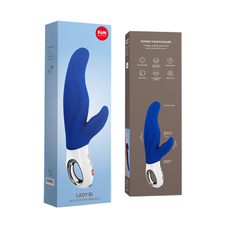 Вібратор-кролик для точки А Fun Factory LADY BI ultramarine, 2 мотори, 12 режимів - фото №4