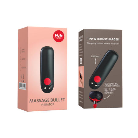 Віброкуля Fun Factory Massage BULLET, чорна, діаметр 2,5 см, 3 швидкості, 3 малюнки вібрації - фото №5