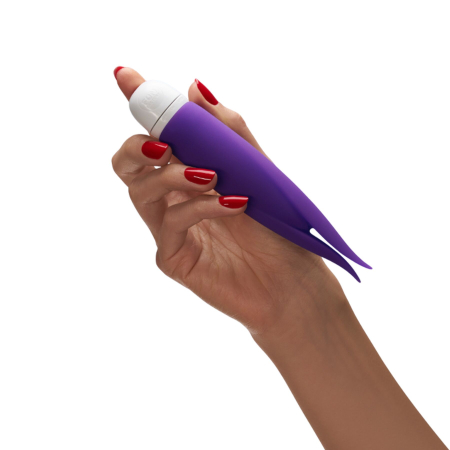 Вібратор з пелюстками Fun Factory VOLITA, фіолетовий, компактний, дуже тихий, на батарейках - фото №5