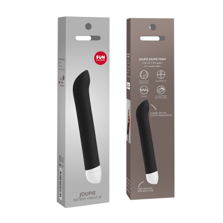 Вібратор для точки G Fun Factory JOUPIE, чорний, діаметр 2,5 см, на батарейках №4
