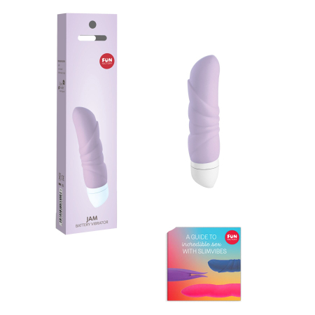 Мінівібратор Fun Factory JAM, бузковий, підходить для клітора, рельєфний - фото №3