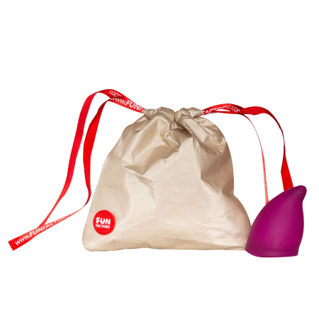 Менструальна чаша Fun Factory FUN CUP SIZE B, бордова, багаторазова, діаметр 4,3 см, об’єм 30 мл №4