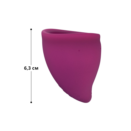 Менструальна чаша Fun Factory FUN CUP SIZE B, бордова, багаторазова, діаметр 4,3 см, об’єм 30 мл №2