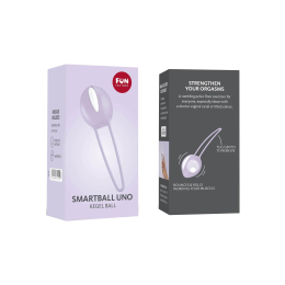 Вагінальна кулька Fun Factory SMARTBALL UNO, бузкова, одинарна, діаметр 3,6 см - - фото №4