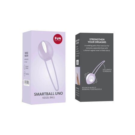 Вагінальна кулька Fun Factory SMARTBALL UNO, бузкова, одинарна, діаметр 3,6 см - фото №4