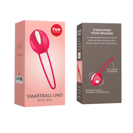 Вагінальна кулька SMARTBALL UNO, червона, одинарна, діаметр 3,6 см - фото №7