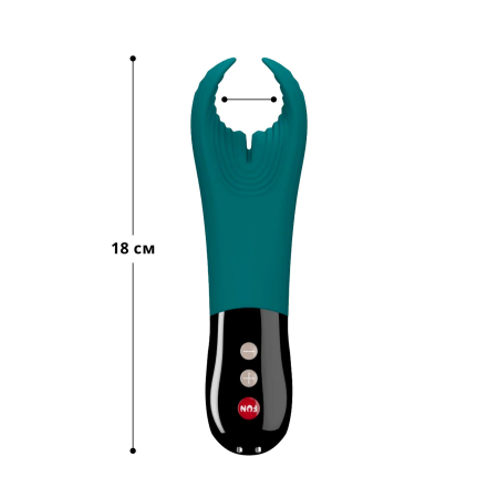 Вібратор для пеніса Fun Factory MANTA deep sea blue/black, підходить для парних ігор - фото №2