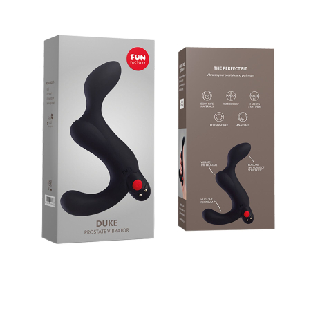 Масажер простати Fun Factory DUKE black, стимуляція промежини, знімна віброкуля - фото №6