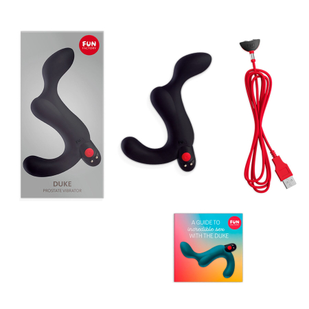 Масажер простати Fun Factory DUKE black, стимуляція промежини, знімна віброкуля - фото №5