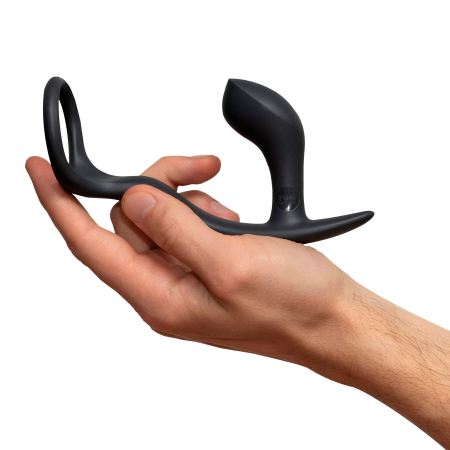 Анальна пробка з ерекційним кільцем Fun Factory BOOTIE RING slate - фото №5