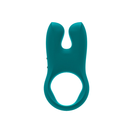 Ерекційне віброкільце з подвійною стимуляцією клітора Fun Factory N?S deep sea blue, 2 мотори - фото №2