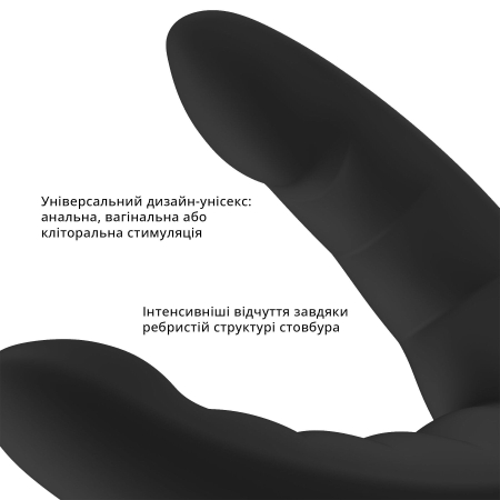 Подвійний фалоімітатор Fun Factory RYDE black, гнучкі стовбури, присоска - фото №5