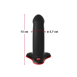 Фалоімітатор Fun Factory AMOR, чорний, довжина 14,6 см, діаметр 3,7 см, вигнутий - - фото №2