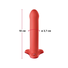 Фалоімітатор Fun Factory MAGNUM, помаранчевий, дуже гнучкий, довжина 18,3 см, діаметр 3,7 см - - фото №2