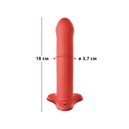 Фалоімітатор Fun Factory MAGNUM, помаранчевий, дуже гнучкий, довжина 18,3 см, діаметр 3,7 см - фото №2