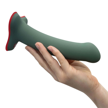 Фалоімітатор Fun Factory MAGNUM, оливковий, дуже гнучкий, довжина 18,3 см, діаметр 3,7 см - фото №5