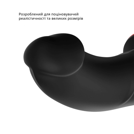 Фалоімітатор Fun Factory THE BOSS STUB, чорний, реалістична текстура, довжина 17,9 см, діаметр 4,1см - фото №4