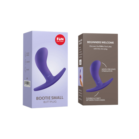 Анальна пробка Fun Factory BOOTIE, S, фіолетова, діаметр 2,8 см, тонкий обмежувач - фото №5