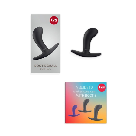 Анальна пробка Fun Factory BOOTIE S, чорна, діаметр 2,8 см, тонкий обмежувач - фото №4