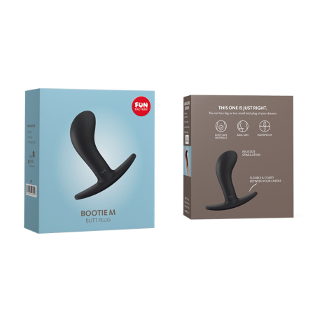 Анальна пробка Fun Factory BOOTIE M, чорна, діаметр 3,3 см, тонкий обмежувач - фото №6