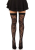 Панчохи Leg Avenue Wild rose net thigh highs One Size - фото