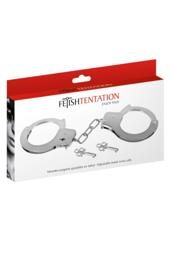 Наручники Fetish Tentation Adjustable metal wrist cuffs №4
