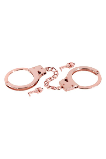 Наручники Fetish Tentation Premium Chick wrist cuffs in rose-gold metal - фото №3