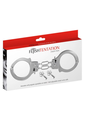 Наручники Fetish Tentation Soft adjustable metal wrist cuffs - фото №4