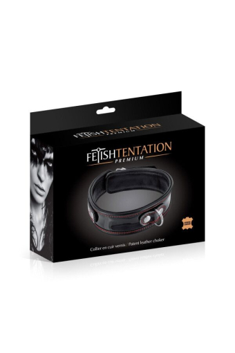 Нашийник Fetish Tentation Premium Patent leathe chocker - фото №3