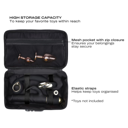 Кейс для іграшок Dorcel DISCREET BOX LUXURY GOLD, кодовий замок, 27?16?7,62 см - фото №4