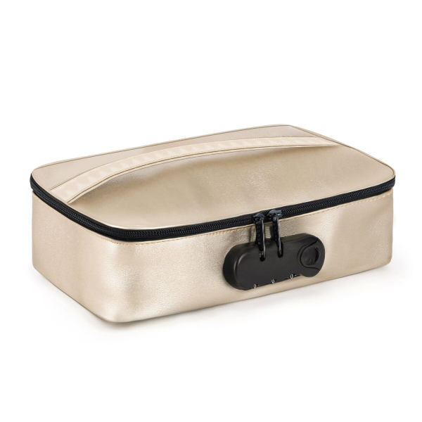 Кейс для іграшок Dorcel DISCREET BOX LUXURY GOLD, кодовий замок, 27?16?7,62 см - фото