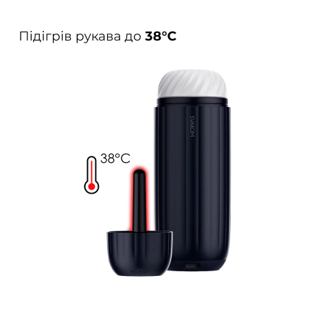 Інтерактивний смарт-мастурбатор з вібрацією та посмоктуванням Svakom Sam Neo 2 Pro, підігрів до 38 °C - фото №6