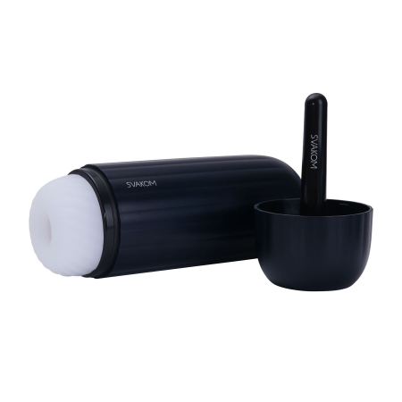 Інтерактивний смарт-мастурбатор з вібрацією та посмоктуванням Svakom Sam Neo 2 Pro, підігрів до 38 °C - фото