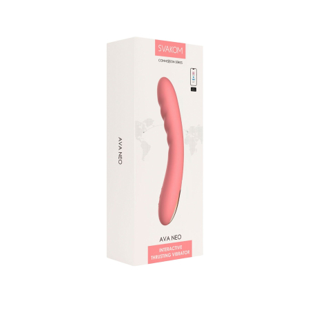 Смарт-вібратор з пульсацією Svakom Ava Neo Peach Pink, 15 режимів роботи, водонепроникний - фото №10