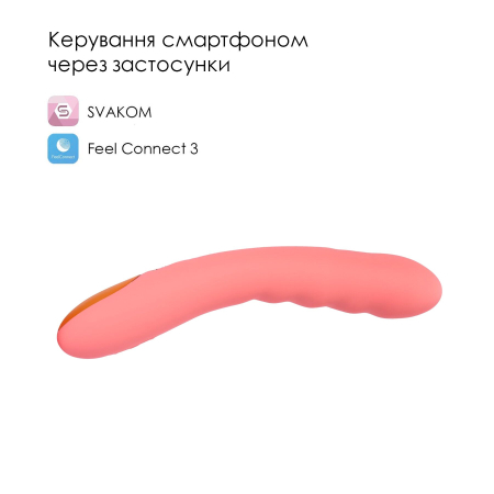 Смарт-вібратор з пульсацією Svakom Ava Neo Peach Pink, 15 режимів роботи, водонепроникний - фото №2
