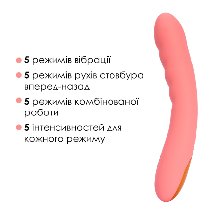 Смарт-вібратор з пульсацією Svakom Ava Neo Peach Pink, 15 режимів роботи, водонепроникний - фото №4