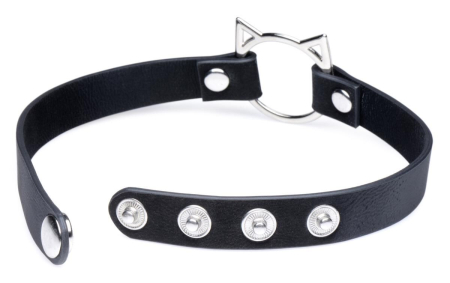 Чокер Master Series Kinky Kitty Ring Slim Choker - Black - фото №2