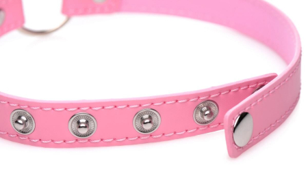 Чокер Master Series Kinky Kitty Ring Slim Choker - Pink №2