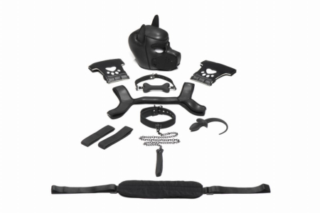 Набір BDSM цуценя Master Series Luxury Pup Arsenal Set - Black - фото №2